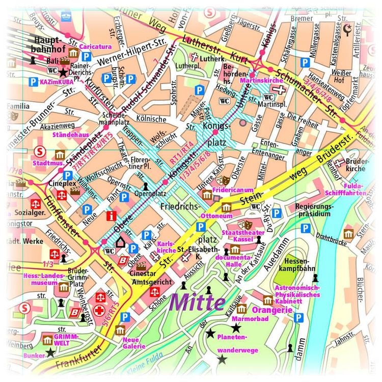 Produktbild: Kassel. Stadtplan 1:14 000