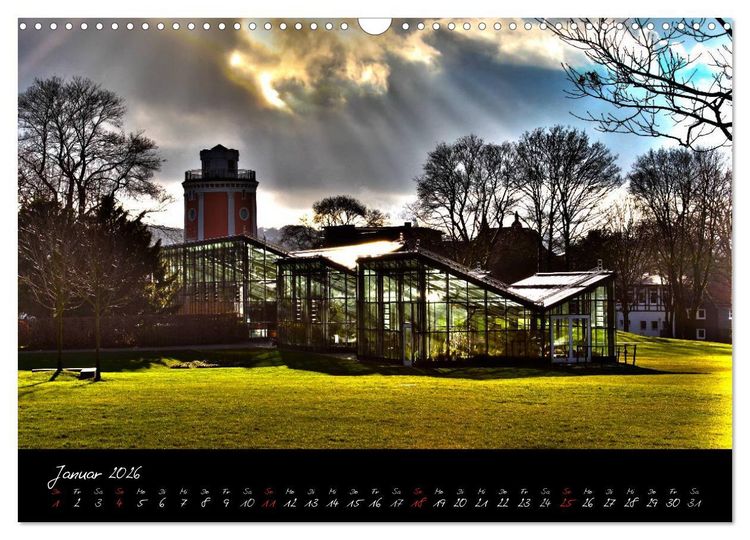 Produktbild: Wuppertal - Stadt der Schwebebahn in HDR (Wandkalender 2026 DIN A3 quer), CALVENDO Monatskalender