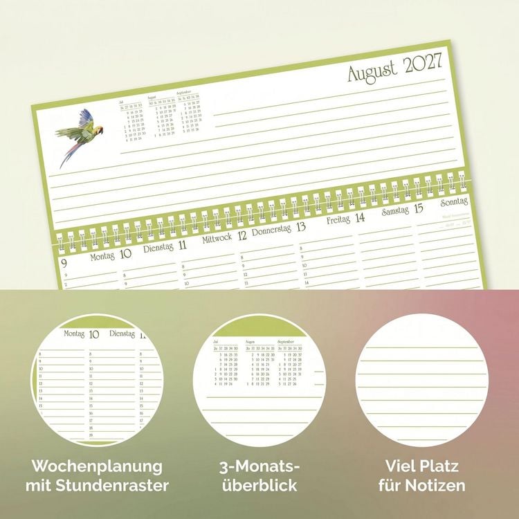 Produktbild: Naturzauber Tischquerkalender 2027