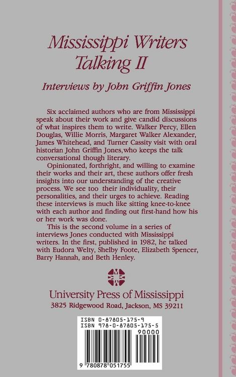 Produktbild: Mississippi Writers Talking II