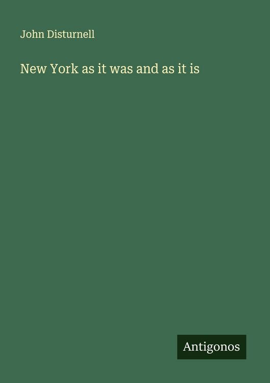 Produktbild: New York as it was and as it is