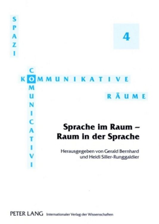 Produktbild: Sprache im Raum &ndash; Raum in der Sprache