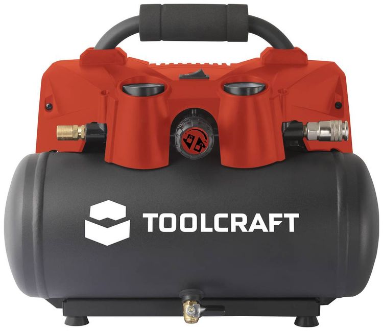 Produktbild: TOOLCRAFT Akku-Druckluft-Kompressor AP-1200 / TAWB-200 6l 8 bar