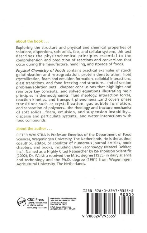 Produktbild: Physical Chemistry of Foods