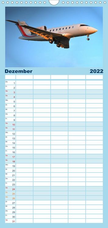Produktbild: Familienplaner Airliner im Fokus (Wandkalender 2022 , 21 cm x 45 cm, hoch)