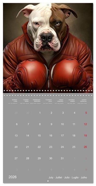 Produktbild: If dogs were humans (Wall Calendar 2026 12 &times; 12 Inch) CALVENDO 12 Month Wall Calendar