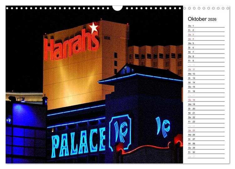 Produktbild: LAS VEGAS - by night (Wandkalender 2026 DIN A3 quer), CALVENDO Monatskalender