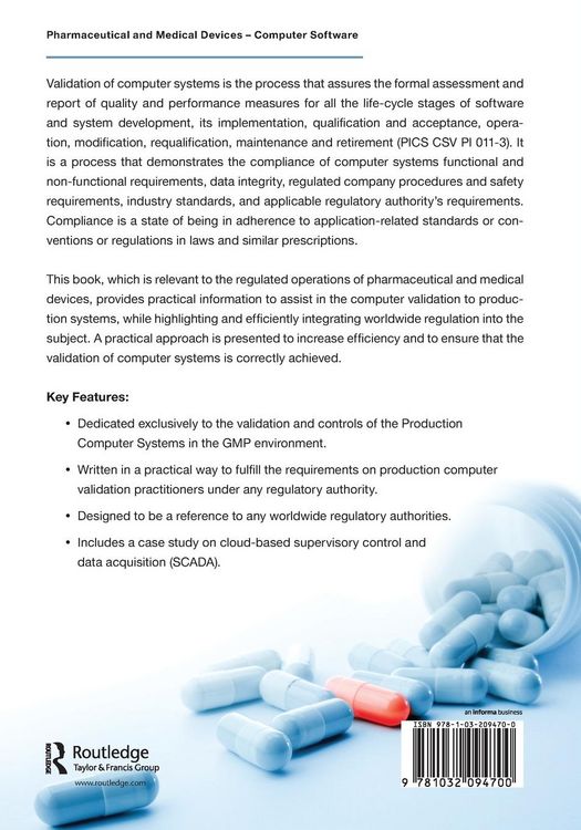 Produktbild: Pharmaceutical and Medical Devices Manufacturing Computer Systems Validation