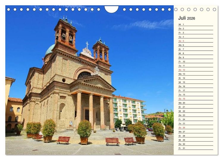 Produktbild: Die Langhe - Im Herzen des Piemonts (Wandkalender 2026 DIN A4 quer), CALVENDO Monatskalender
