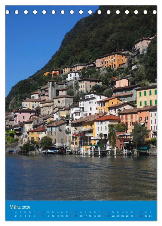 Produktbild: Tessin (Tischkalender 2026 DIN A5 hoch), CALVENDO Monatskalender