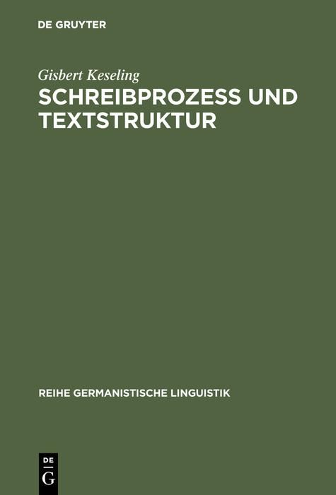 Produktbild: Schreibproze&szlig; und Textstruktur