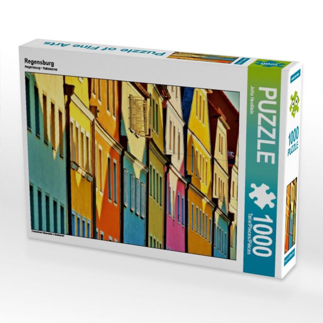 Produktbild: CALVENDO Puzzle Regensburg | 1000 Teile Lege-Gr&ouml;&szlig;e 64x48cm Foto-Puzzle f&uuml;r gl&uuml;ckliche Stunden