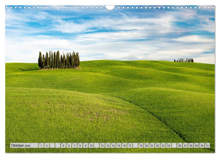 Produktbild: Wundersch&ouml;ne Toskana (Wandkalender 2026 DIN A3 quer), CALVENDO Monatskalender