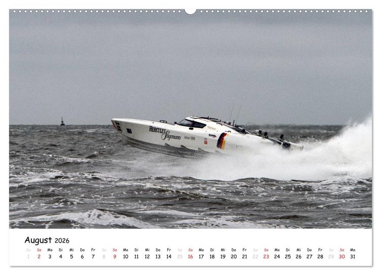 Produktbild: Offshore Powerboats (Wandkalender 2026 DIN A2 quer), CALVENDO Monatskalender