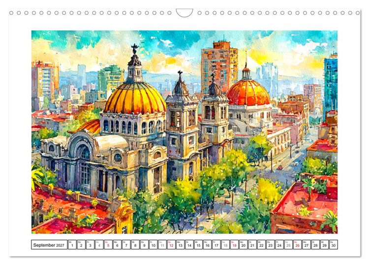 Produktbild: Magisches Mexiko. Leuchtende Impressionen (Wandkalender 2027 DIN A3 quer), CALVENDO Monatskalender