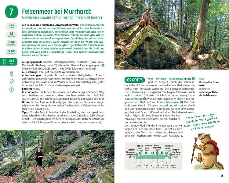 Produktbild: ROTHER Wanderbuch ErlebnisWandern mit Kindern Rund um Stuttgart