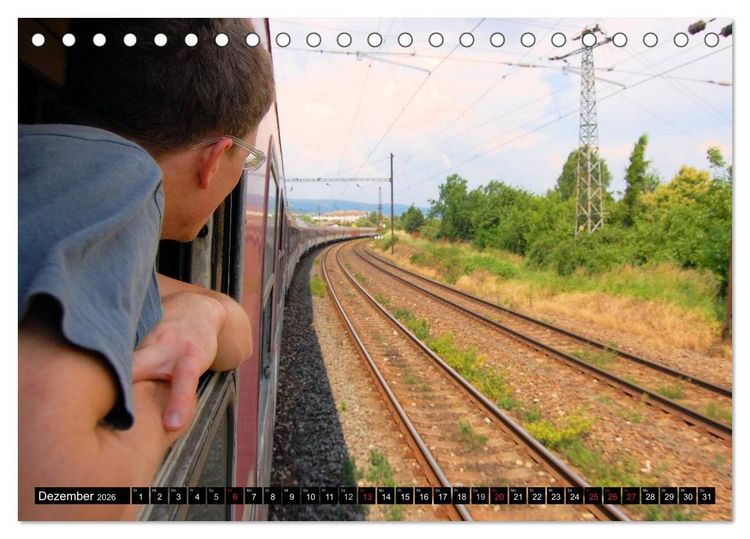 Produktbild: Der Transsibirische Eisenbahn Kalender (Tischkalender 2026 DIN A5 quer), CALVENDO Monatskalender