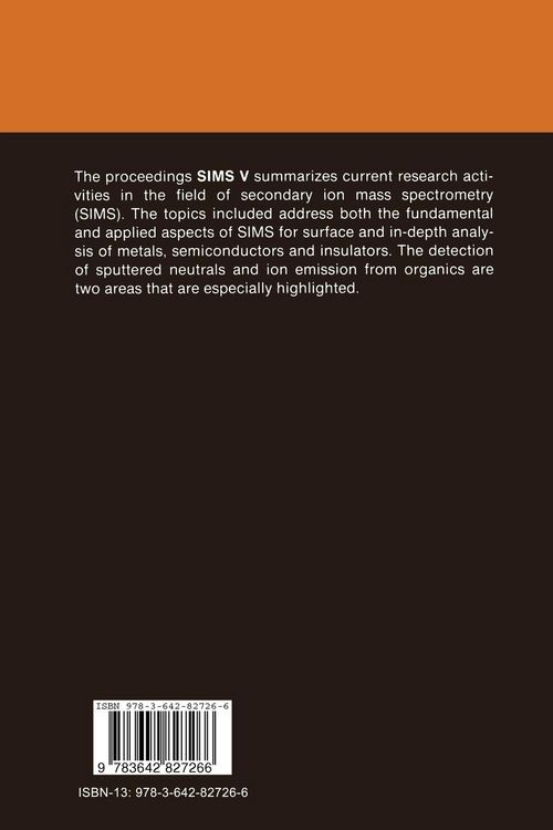 Produktbild: Secondary Ion Mass Spectrometry SIMS V