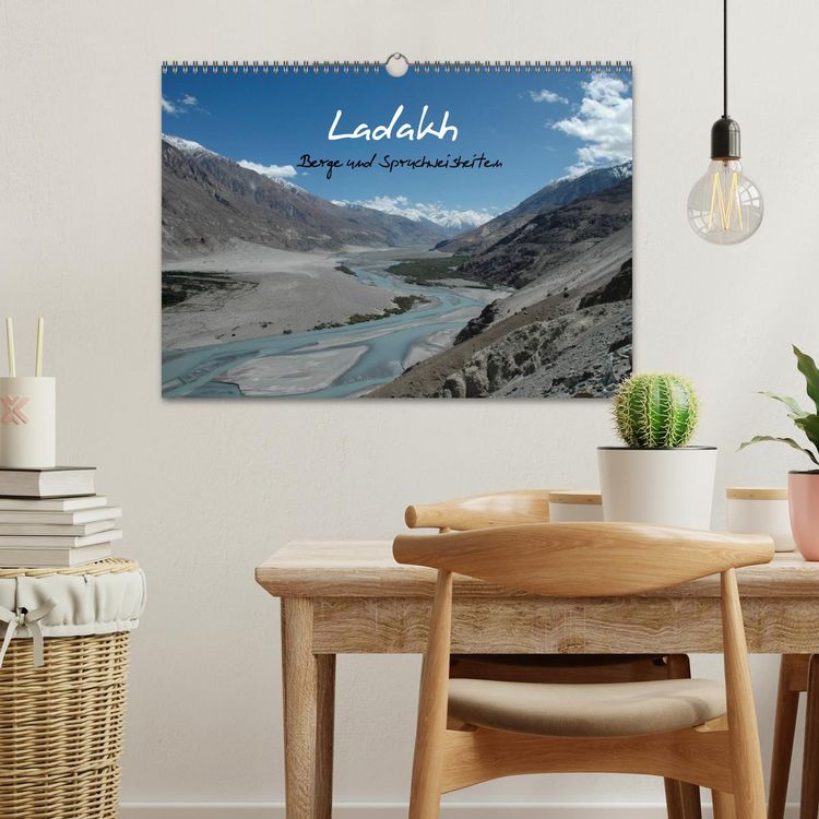 Produktbild: Ladakh, Berge und Spruchweisheiten (Wandkalender 2026 DIN A3 quer), CALVENDO Monatskalender