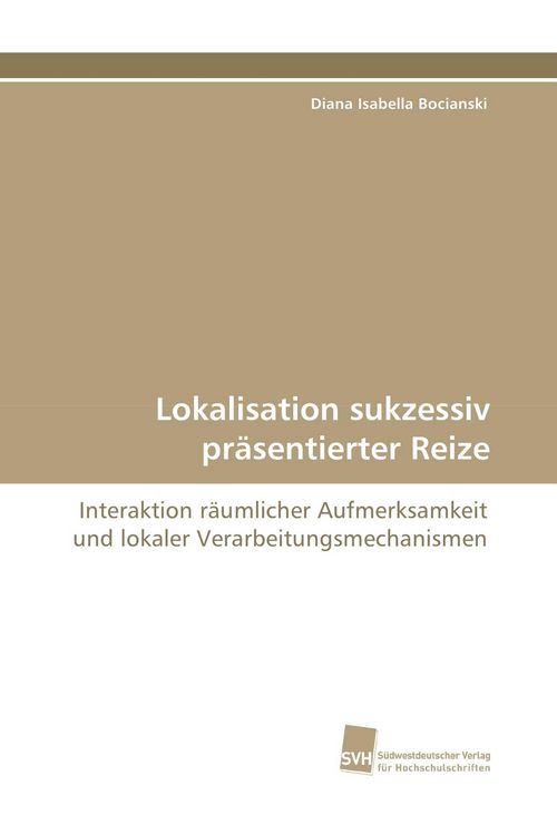 Produktbild: Lokalisation sukzessiv pr&auml;sentierter Reize