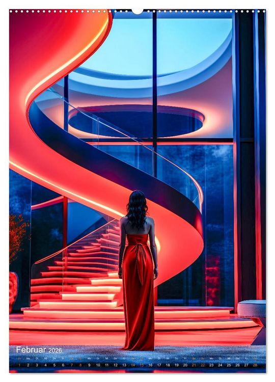 Produktbild: Treppen Architektur (Wandkalender 2026 DIN A2 hoch), CALVENDO Monatskalender