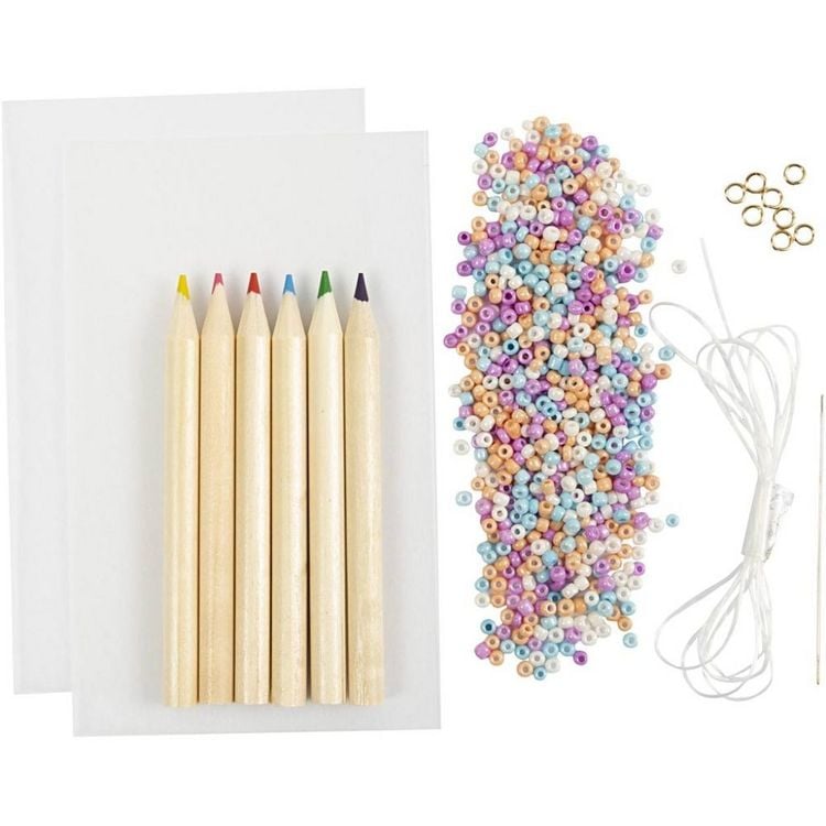 Produktbild: Creativ Company DIY Sets Beads Mini Kreativ Set Schmuck, Armb&auml;nder aus Schrumpffolie, Kreativ Box