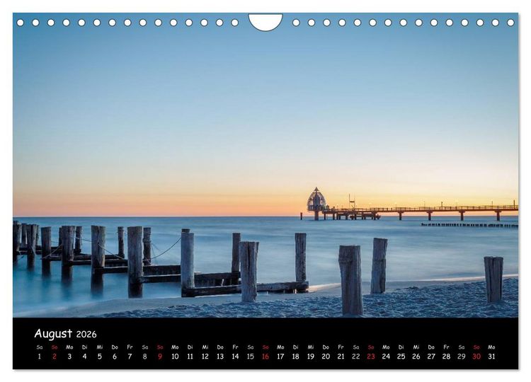 Produktbild: Ostseeregion Dar&szlig;-Zingst (Wandkalender 2026 DIN A4 quer), CALVENDO Monatskalender