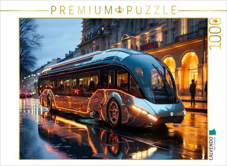 Produktbild: CALVENDO Puzzle Busse | 1000 Teile Lege-Gr&ouml;&szlig;e 64x48cm Foto-Puzzle f&uuml;r gl&uuml;ckliche Stunden
