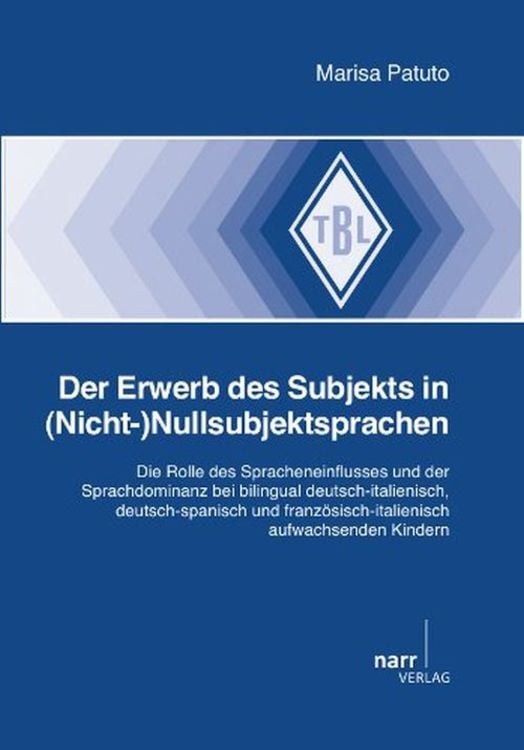 Produktbild: Der Erwerb des Subjekts in (Nicht-)Nullsubjektsprachen