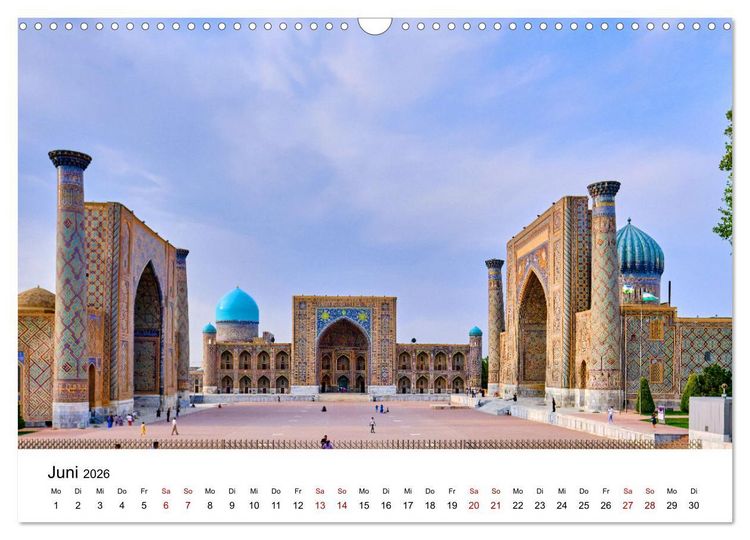 Produktbild: Zentralasien - Entlang der alten Seidenstra&szlig;e (Wandkalender 2026 DIN A3 quer), CALVENDO Monatskalender
