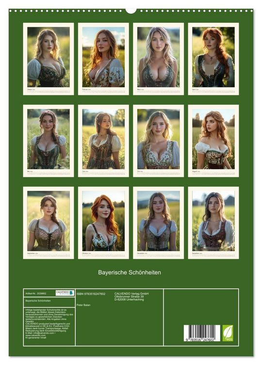 Produktbild: Bayerische Sch&ouml;nheiten (hochwertiger Premium Wandkalender 2026 DIN A2 hoch), Kunstdruck in Hochglanz