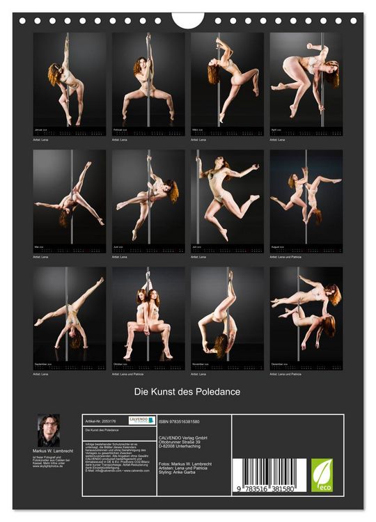 Produktbild: Die Kunst des Poledance (Wandkalender 2026 DIN A4 hoch), CALVENDO Monatskalender