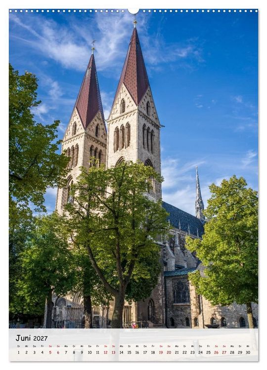 Produktbild: Halberstadt - Architektur, die Geschichten erz&auml;hlt (Wandkalender 2027 DIN A2 hoch), CALVENDO Monatskalender