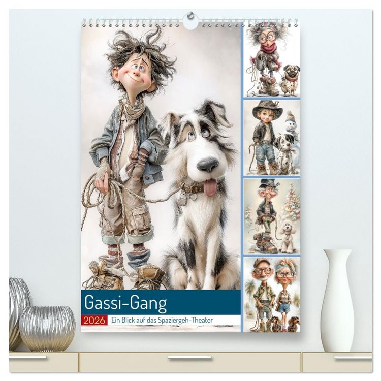 Produktbild: Gassi-Gang (hochwertiger Premium Wandkalender 2026 DIN A2 hoch), Kunstdruck in Hochglanz