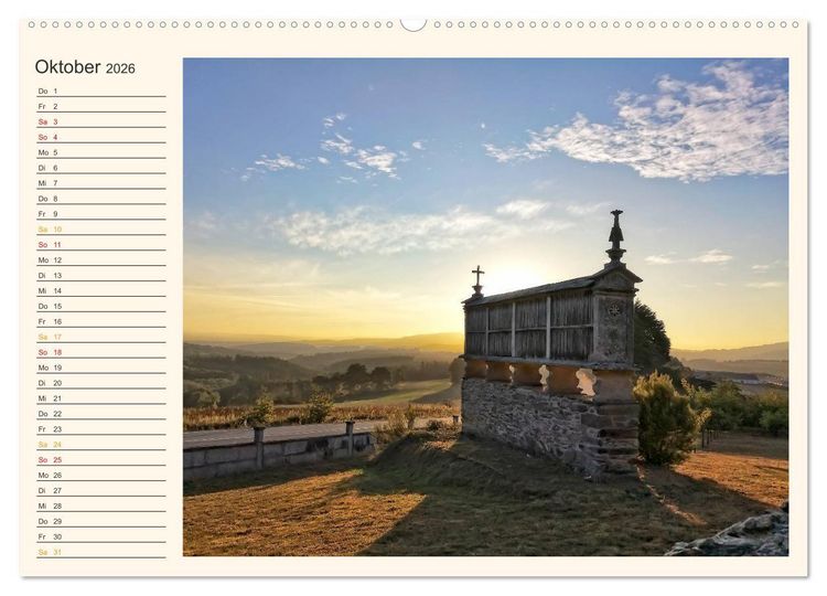 Produktbild: Buen Camino - Pilgerreise auf dem Jakobsweg - Camino Franc&eacute;s (hochwertiger Premium Wandkalender 2026 DIN A2 quer), Kunstdruck in Hochglanz