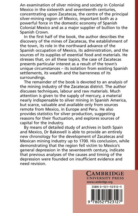 Produktbild: Silver Mining and Society in Colonial Mexico, Zacatecas 1546 1700