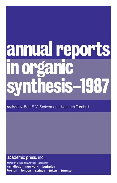 Produktbild: Annual Reports in Organic Synthesis - 1987
