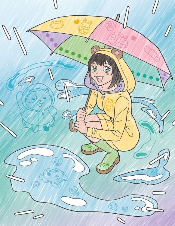 Produktbild: Manga-Malbuch mit Zauberseiten. Tolles Geschenk f&uuml;r Fans!