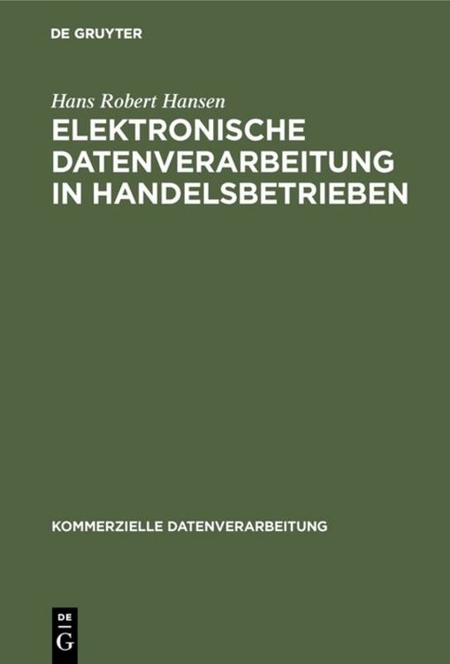 Produktbild: Elektronische Datenverarbeitung in Handelsbetrieben