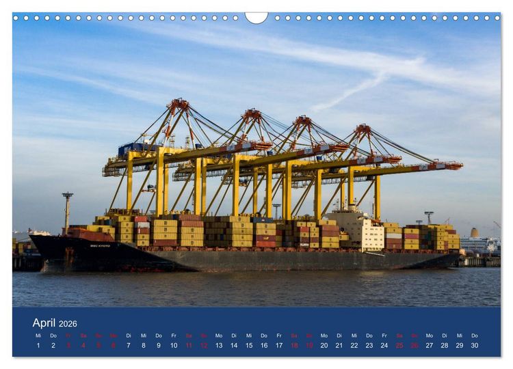 Produktbild: Schiffe - Begegnungen auf Nord- und Ostsee (Wandkalender 2026 DIN A3 quer), CALVENDO Monatskalender