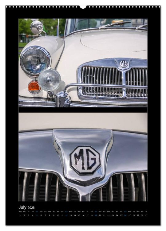 Produktbild: The World of Classic Cars (High Quality Premium Wall Calendar 2026 DIN A2 portrait),CALVENDO 12 Month Wall Calendar