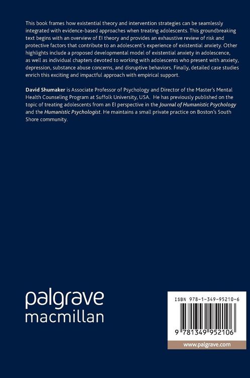 Produktbild: Existential-Integrative Approaches to Treating Adolescents