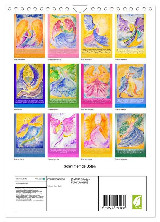 Produktbild: Schimmernde Boten (Wandkalender 2027 DIN A4 hoch), CALVENDO Monatskalender