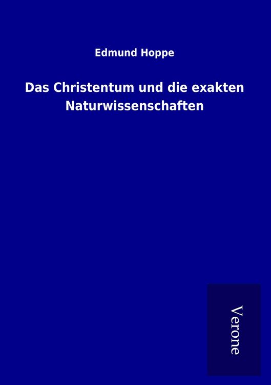 Produktbild: Das Christentum und die exakten Naturwissenschaften