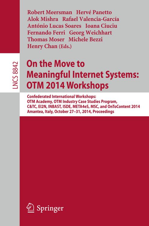 Produktbild: On the Move to Meaningful Internet Systems: OTM 2014 Workshops