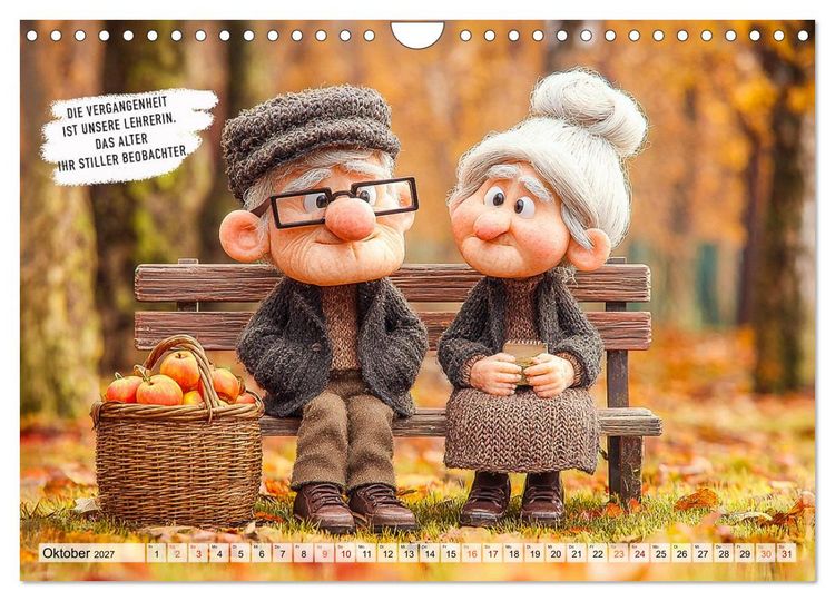 Produktbild: Oma und Opa - Spr&uuml;che &uuml;ber das Alter (Wandkalender 2027 DIN A4 quer), CALVENDO Monatskalender