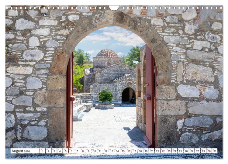 Produktbild: Rhodos und Symi, Perlen in der &Auml;gis (Wandkalender 2026 DIN A3 quer), CALVENDO Monatskalender
