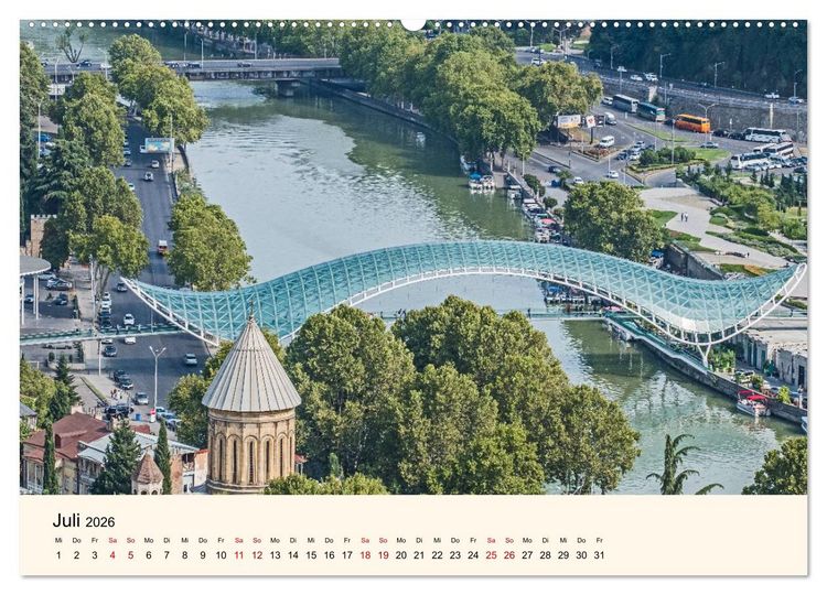 Produktbild: Tiflis - Die Metropole Georgiens (Wandkalender 2026 DIN A2 quer), CALVENDO Monatskalender