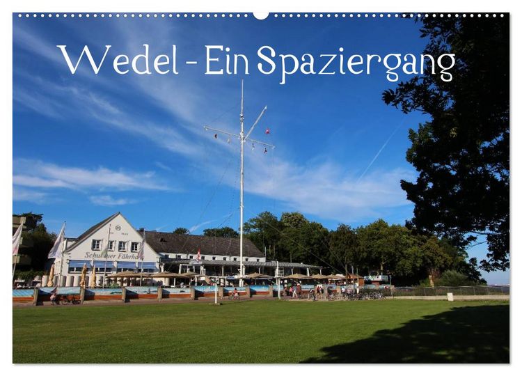 Produktbild: Wedel - Ein Spaziergang (Wandkalender 2026 DIN A2 quer), CALVENDO Monatskalender
