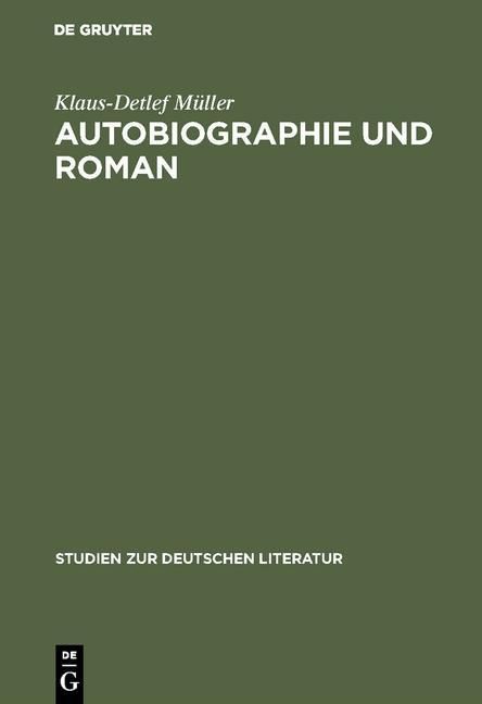 Produktbild: Autobiographie und Roman